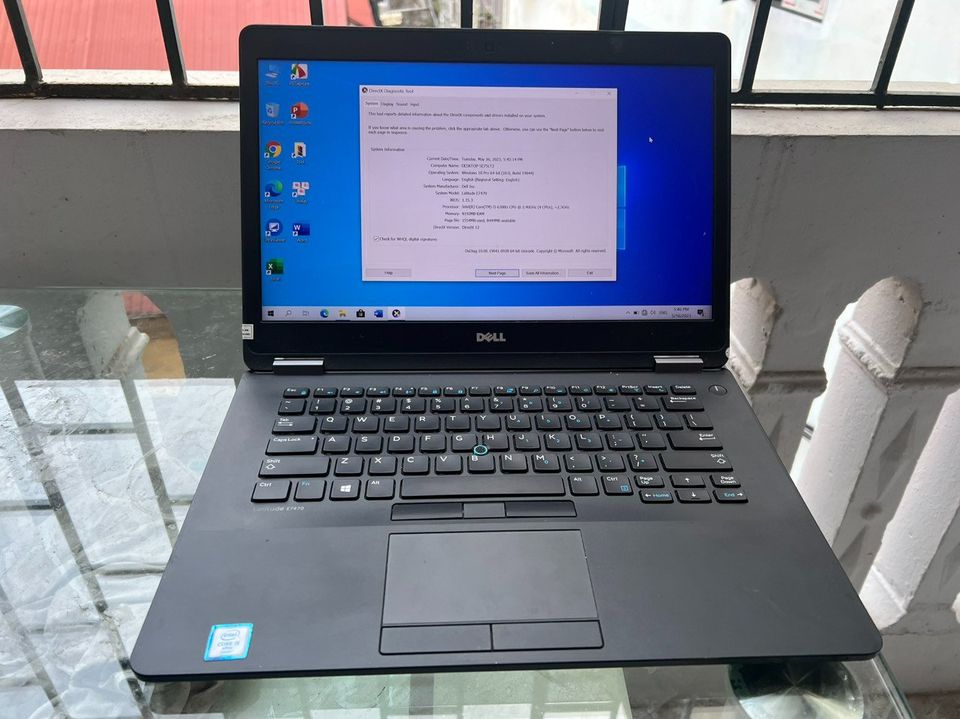 Laptop Dell Latitude E7470 core i5-6300U ram 8G SSD 256GB